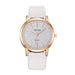 Fashion for Women Quartz Watch Glitter Dial Elegant - White