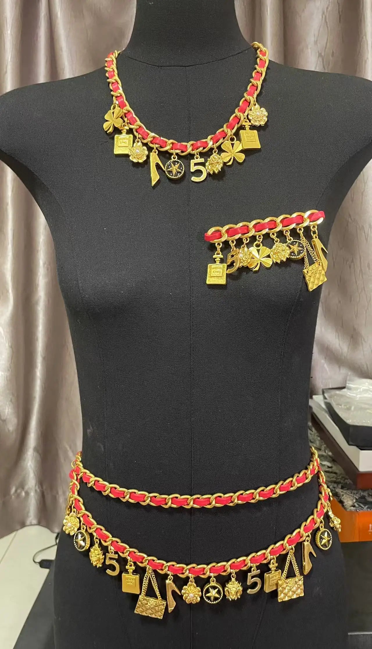 Belt with Charms And Pendants for Everyday Wardrobe