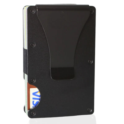 Slim Front Pocket Wallet With RFID Block And Money Clip