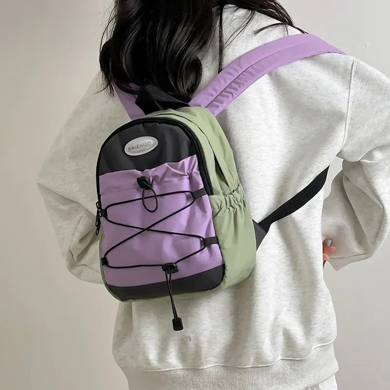 Backpack with Front Bungee Cord for Quick Access