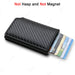 RFID Shield Cardholder Wallet for Slim Card Security - Carbon Black