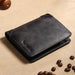 Trifold Wallet With RFID and ID Window for Everyday Use - Black