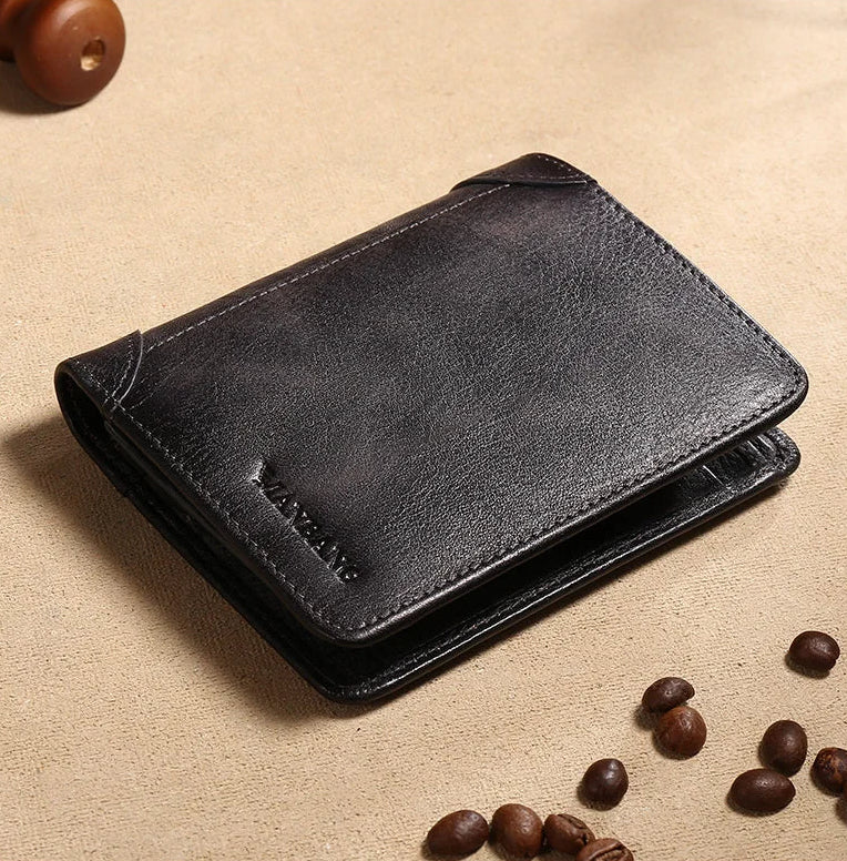 Trifold Wallet With RFID and ID Window for Everyday Use - WO2MEN
