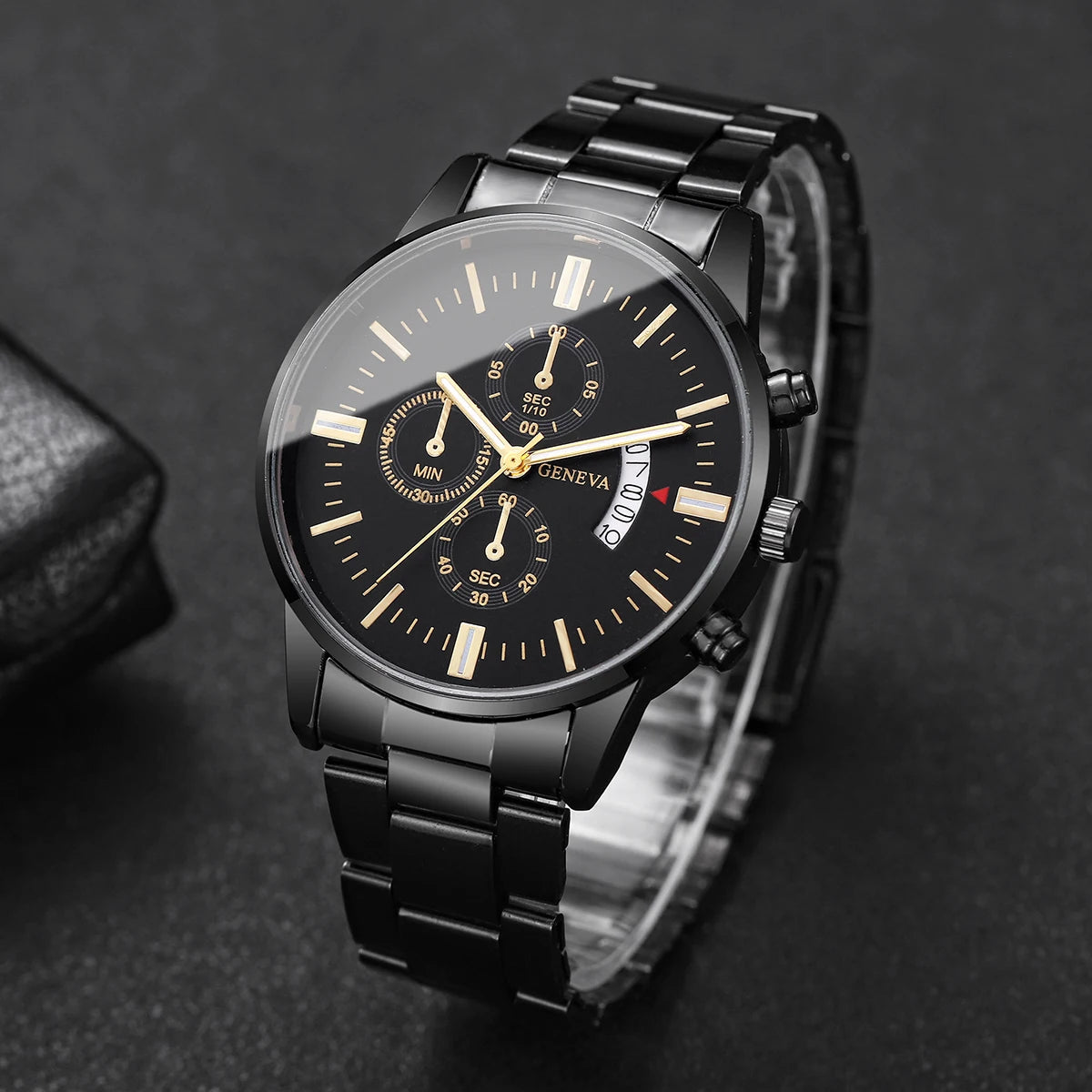 Wristwatch with Chronograph Sub Dials and Date