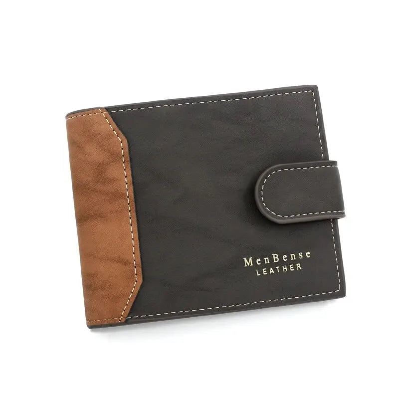 Classic Patchwork Wallet with Hasp Closure Card Holder