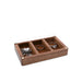 Walnut Jewelry Display Box with Six Compartments - C V11
