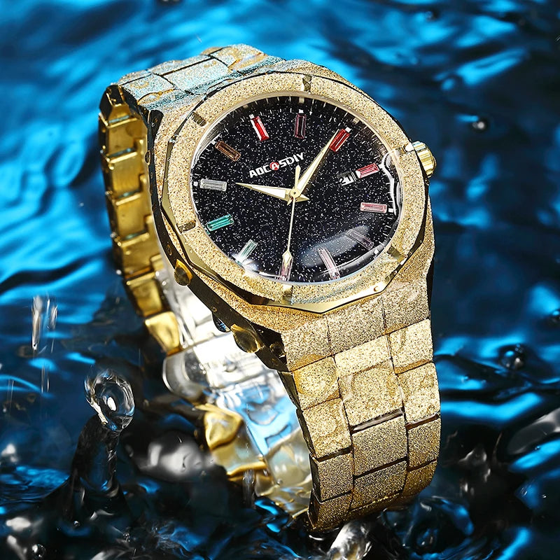 Luxurious Quartz Wristwatch with Luminous Hands