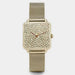 Watch Diamond Dial Mesh Bracelet - Gold