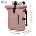 Expandable Travel Backpack With Laptop Compartment - Pink