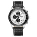 Stainless Steel Chronograph Watch Tachymeter Bezel - A