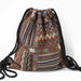 Backpack Drawstring Ethnic Pattern Bag Boho Chic - No V16