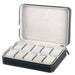 Watch Box Zippered Travel Case for Jewellery Display - Black 10