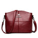 Shoulder Bag with Flap Crossbody for Everyday Use - Burgundy