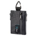 Five Pocket EDC Wallet with Zippered Pouches for Cards - Black