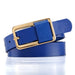 Fashionable Womens Belt with Wide Cinched Waist - Royal Blue