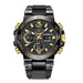 Sport Watch with Dual Display and Chronograph - Black Gold
