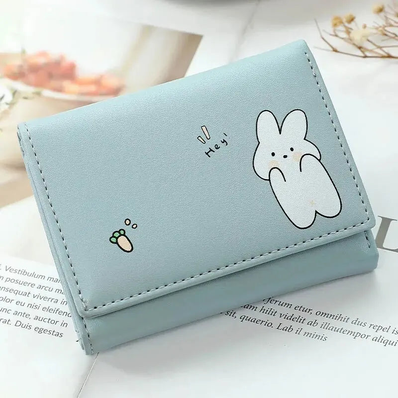 Wallet with Cartoon Animals Hasp Closure for Daily Use - WO2MEN