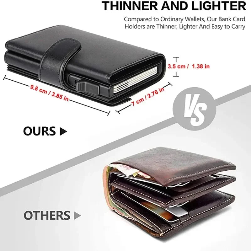 Refined RFID Trifold Wallet for Cards and Coin Pocket