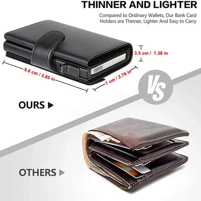 Refined RFID Trifold Wallet for Cards and Coin Pocket