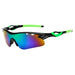 Cycling Sunglasses Mirrored Lens for Outdoor Sports - Three