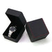 Watch Gift Box Square with Pillow - Matte Black Red Line