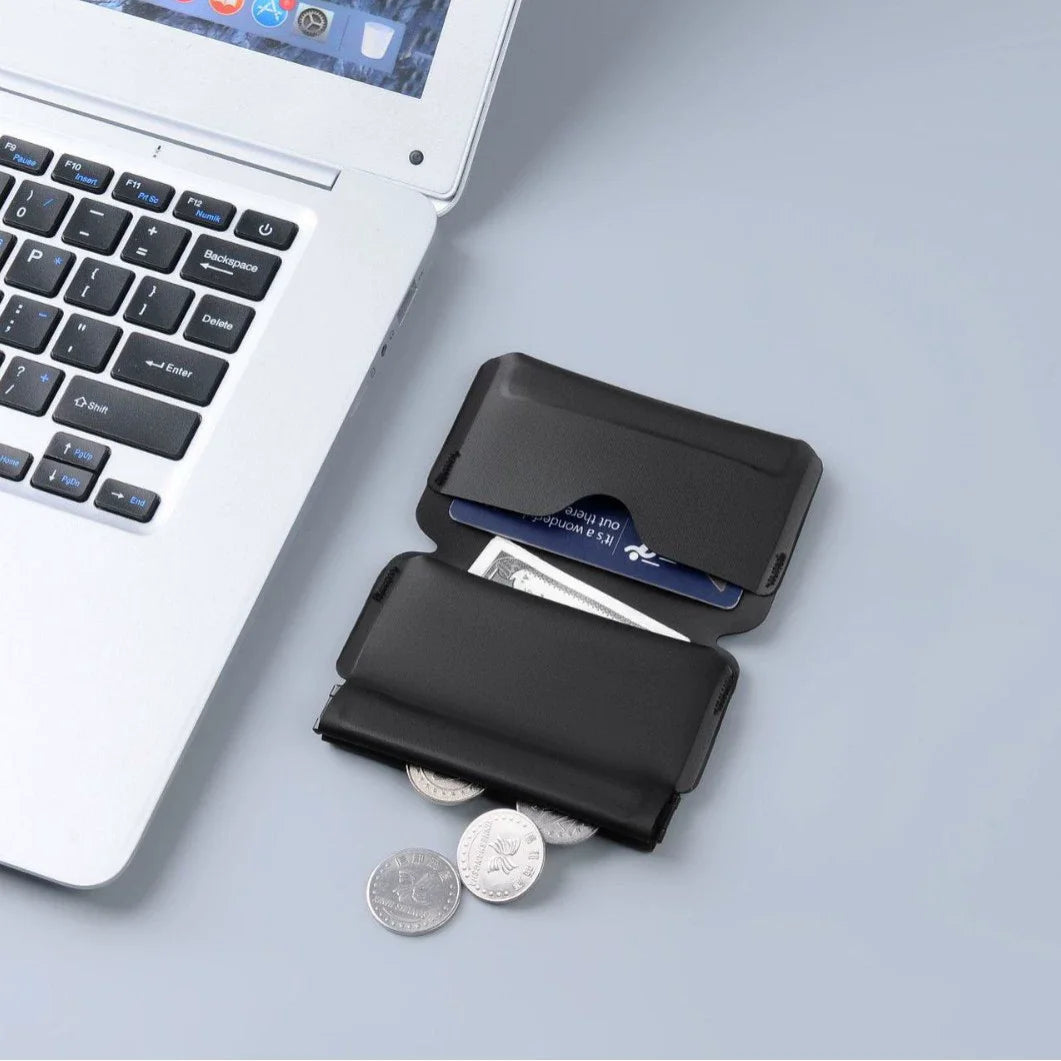 Wallet with Self Closing Coin Pocket