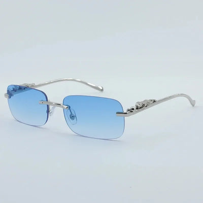 Vintage Square Sunglasses with Ornate Temples