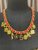 Belt with Charms And Pendants for Everyday Wardrobe - Red Necklace