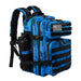 Softback Tactical Backpack with Bottle Holder - Blue Tie Dye