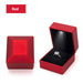 LED Light Ring Box for Proposal and Gift Presentation - Red