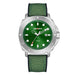 Quartz Wristwatch with Chronograph and Date Window - Green