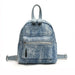 Backpack with Rivet Detail for Everyday Travel and City - Navy Blue