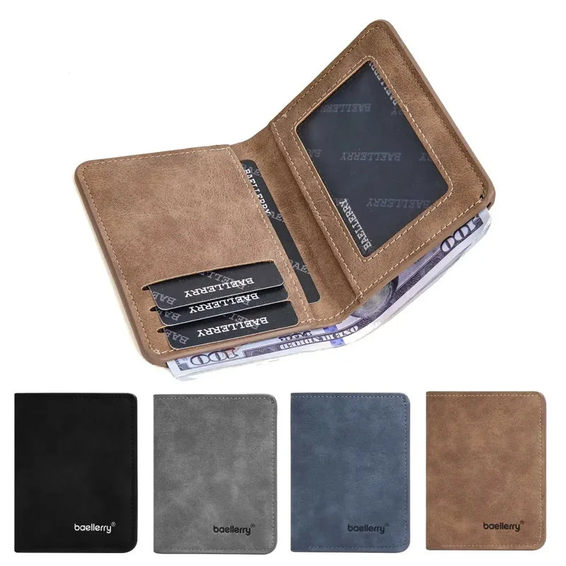 Sanded Leather Multi Card Bifold Wallet Everyday Carry