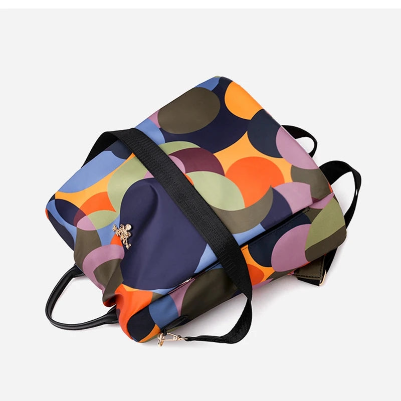 Geometric Pattern Anti Theft Backpack for Travel