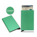 Aviation Metal RFID Card Wallet With Slim Pop Out Pro - Green