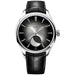 Moon Phase Automatic Watch Leather Strap Sapphire Dial - Mens Watches V3