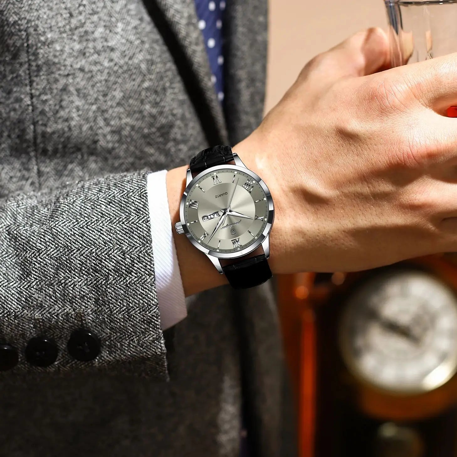 Watch Classic Roman Quartz Dial Strap Prestige Limited - WO2MEN