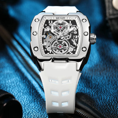 Automatic Skeleton Wristwatch with Transparent Movement