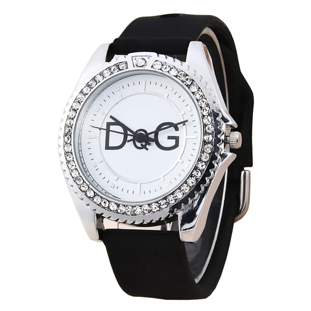 Crystal Bezel Watch with Sparkling Ring Detail