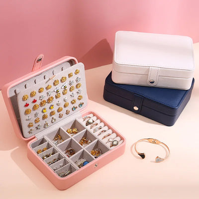 Travel Jewelry Organizer Box With Removable Dividers