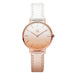 Watch Gradient Dial Gentle Strap Wristwatch Aesthetic - Rose Gold