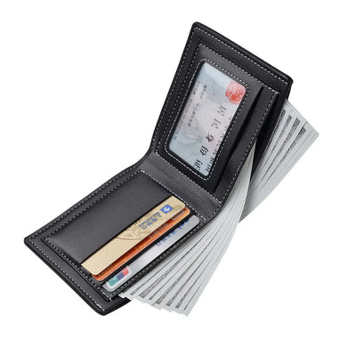 Folding Card Wallet with Slim Profile and Card Holder
