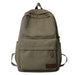 Classic Backpack with Front Pocket And Top Handle - Army Green