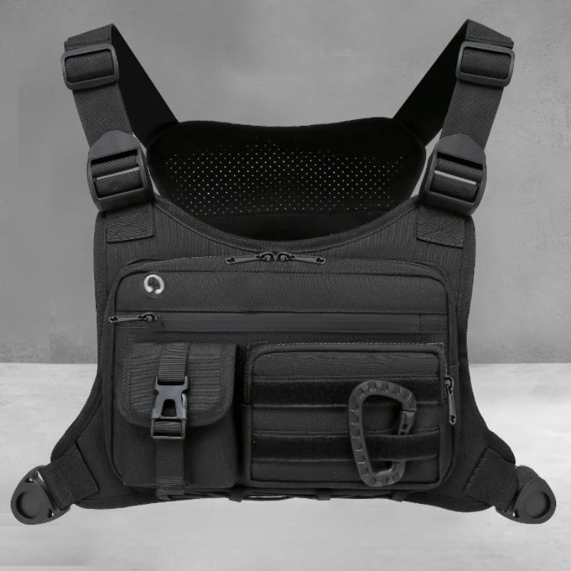 Outdoor Chest Bag with Adjustable Straps for Running