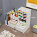 Graceful Desk Organizer With Multi Drawers And Tray - White+