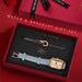 Watch Gift Set with Bracelet in Rectangle Case - Sky Blue