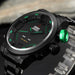 Sport Watch Digital Dual Time LED Display for Everyday - Black Green