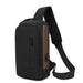 Mens Crossbody Bag with USB Charging Port Anti Theft - Black Gold