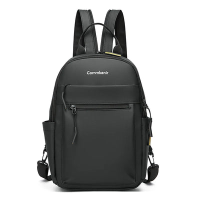 Backpack with Front Zipper Pocket And Crossbody Strap