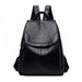 Backpack with Laptop Interlayer and Rain Cover - Black